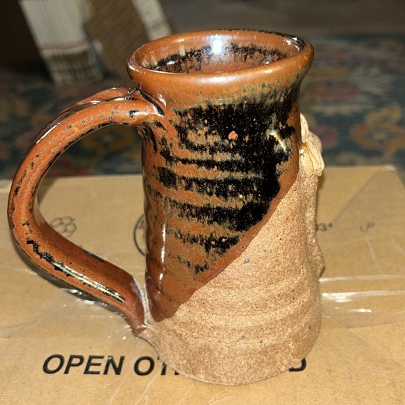 Vintage Funny Face/Goofy Art Pottery Clay Coffee/Tea/Beer/Mug - Picture 5 of 8